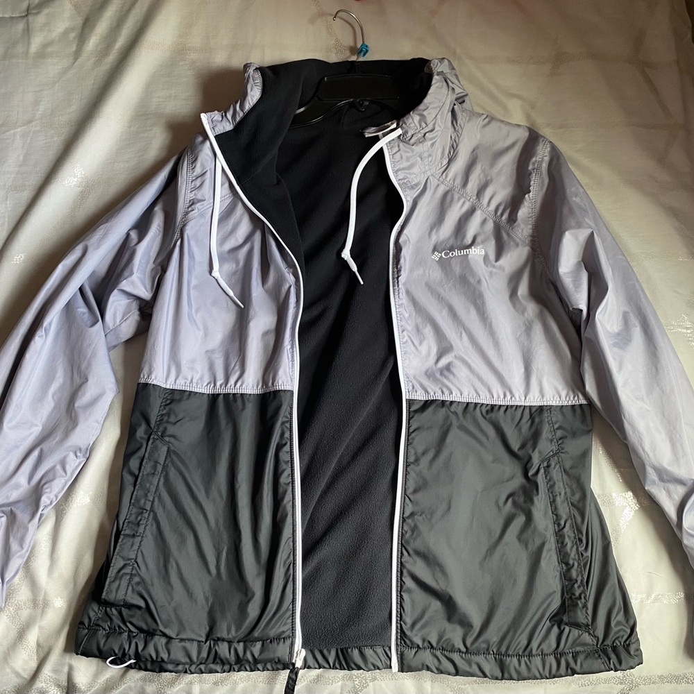 Columbia Two-Tone Gray Windbreaker Jacket